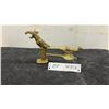 Image 1 : Vintage Brass: Peacock Nut Cracker 7" H, Figurine and Parrot Bottle Opener 5"