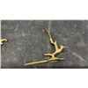 Image 5 : Vintage Brass: Peacock Nut Cracker 7" H, Figurine and Parrot Bottle Opener 5"