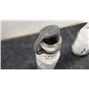 Image 6 : Two Vintage Dairy Bottles: Mojonnier Testing Bottle and Cow Milk Bottle with Lid