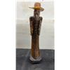 Image 2 : Collection of Five Hand-Carved Wooden Figures, Talkest 11"