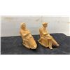 Image 4 : Collection of Five Hand-Carved Wooden Figures, Talkest 11"