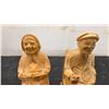 Image 7 : Collection of Five Hand-Carved Wooden Figures, Talkest 11"