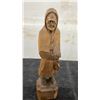 Image 8 : Collection of Five Hand-Carved Wooden Figures, Talkest 11"