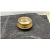 Image 10 : English Pewter Mustard Pot, Cobalt Glass Salt Cellars, Brass Tea Strainer, and More
