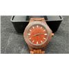Image 5 : All-Wood Wristwatch with Walnut Case and Link Band with Box