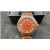 Image 6 : All-Wood Wristwatch with Walnut Case and Link Band with Box