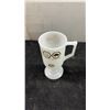 Image 3 : Manitoba Centennial 1970 Roco Milk Glass Pedestal Mug and Winnipeg Air Souvenir Can