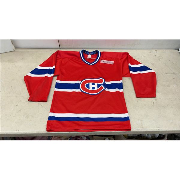 CCM Montreal Canadiens NHL Hockey Jersey, Size Medium, Red