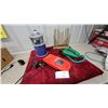 Image 1 : Electrohome Radio, Green Telephone, Electric Candelabra, Car Rewinder
