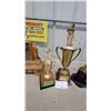 Image 4 : Collection of Vintage Sports Trophies Including Hockey and Bowling Awards and More