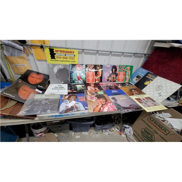 Collection of 41x Vinyl Lp Records Including Phil Collins, Village People, Dean Martin, Eagles and