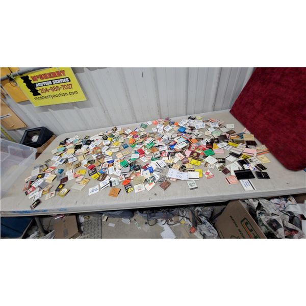 Large Collection of Vintage Advertising Matchbooks and Matchboxes