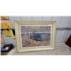 Image 1 : Framed W. Elmer Schofield Landscape Print in Gold Frame 28 x 36"