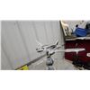 Image 2 : Art Deco Chrome Airplane Ashtray Stand with Slag Glass Accent Plane Needs Fastening
