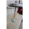 Image 6 : Art Deco Chrome Airplane Ashtray Stand with Slag Glass Accent Plane Needs Fastening