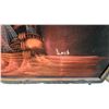 Image 4 : Two Framed Artworks: Landscape Print and Velvet Ship Painting 30 x 39"