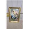 Image 1 : Framed Coca-Cola Circus Scene Reproduction Print in Ornate Gold Frame 23 x 33"