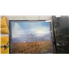 Image 3 : Two Framed Art Prints Including Van Alstine Wyoming Easel Landscape and Ice Cube with Flame Biggest