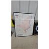Image 2 : MTS Winnipeg Telephone Exchange Boundary Map Framed and Commemorative Plate
