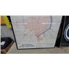 Image 4 : MTS Winnipeg Telephone Exchange Boundary Map Framed and Commemorative Plate