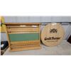 Image 1 : Wooden Shuffleboard Scoreboard 27 x 21" and Grand Marnier Decorative Barrel Head Sign