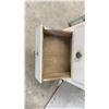 Image 10 : Pair of Vintage Painted Wood Two-Drawer Nightstands with Towel Bars, 30 x 18 x 18"