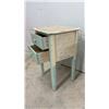 Image 7 : Pair of Vintage Painted Wood Two-Drawer Nightstands with Towel Bars, 30 x 18 x 18"