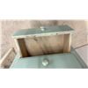 Image 8 : Pair of Vintage Painted Wood Two-Drawer Nightstands with Towel Bars, 30 x 18 x 18"