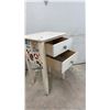 Image 9 : Pair of Vintage Painted Wood Two-Drawer Nightstands with Towel Bars, 30 x 18 x 18"