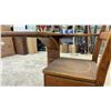 Image 10 : Antique Oak School Desk with Attached Chair and Under-Seat Storage Compartment