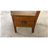 Image 7 : Antique Oak School Desk with Attached Chair and Under-Seat Storage Compartment