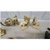 Image 4 : Collection of Animal Figurines Book Ends Including Elephants, Buffalo, Deer, and Raven