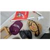 Image 3 : Vintage Baseball Gloves, McMaster Cap, Goldeyes Flags, Wood Tennis Racket with Press, and More
