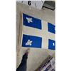 Image 3 : Quebec Fleurdelisé Provincial Flag with Wooden Pole and Brass Finial46 X 72"