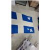 Image 4 : Quebec Fleurdelisé Provincial Flag with Wooden Pole and Brass Finial46 X 72"