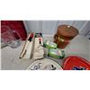 Image 3 : Vintage Barware Lot with Kelvinator Tray, Teacher's Scotch Tray, Beer Glasses, Pour Matic and More
