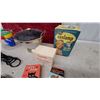 Image 4 : Vintage Yellow Hand Mixer, Ge Sunlamp, Cat's Paw Rubber Heels, Recipe Box, and More