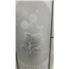Image 2 : Green Painted Bi-Fold Doors with Etched Mickey and Minnie Mouse Glass Panels 74 x 23-1/2