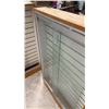 Image 4 : 2 Slatwall Display Case with Sliding Glass Doors and Lock 47 x 30 x 6