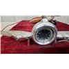 Image 3 : Chrome Art Deco Airplane Desk Clock with Propeller Wings and Black Dial Andmastercrafters Plane
