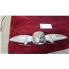 Image 4 : Chrome Art Deco Airplane Desk Clock with Propeller Wings and Black Dial Andmastercrafters Plane