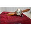 Image 6 : Chrome Art Deco Airplane Desk Clock with Propeller Wings and Black Dial Andmastercrafters Plane