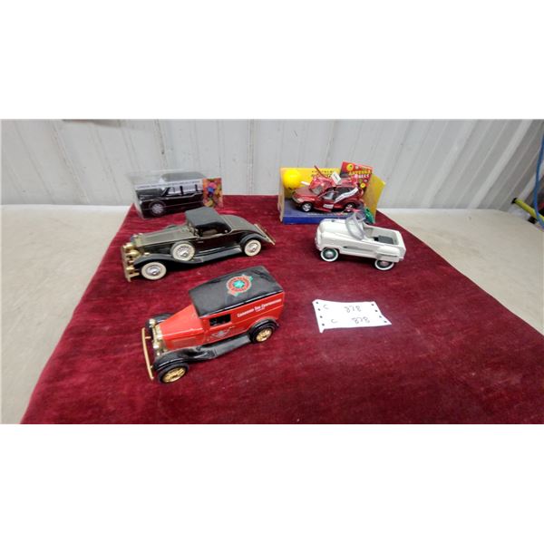 Collection of Die-Cast Model Vehicles Including Canadian Tire Truck and Chrysler Pt Cruiser Rolls