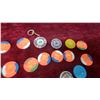 Image 3 : Casino Chip Collection with Shooting Star Casino Regent Mcphillips 1$..50 $5 Chips, Wurlitzer Pins