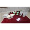 Image 1 : Jadeite Egg Cups, Michigan Sportsman's Paradise Glasses, Vintage Train Mugs, and More