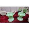 Image 3 : Jadeite Egg Cups, Michigan Sportsman's Paradise Glasses, Vintage Train Mugs, and More