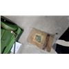 Image 4 : Elna Portable Sewing Machine in Green Metal Carrying Case with Manual