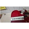 Image 3 : Mirrored Piano-Shaped Jewelry Box with Carved Stone Face Mask and More