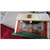 Image 7 : Vintage Marx Tin Litho Log Cabin Playset, Plastic Cowboys and Those Other Guys Figures, Fisher
