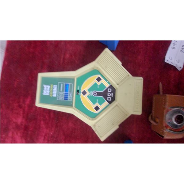 Coleco Electronic Baseball Game, Vintage Transistor Radio, and Novelty Radios